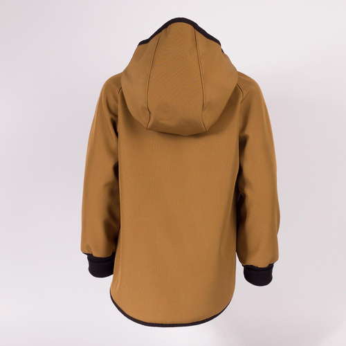 229003 Nicol Giacca softshell bambino con pile, cappuccio, riflettente - oliva