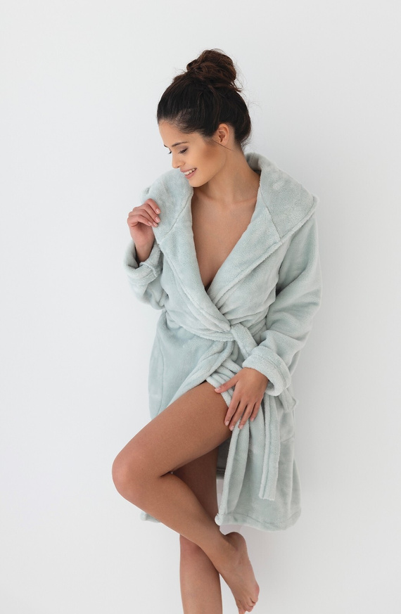 Sensis Garden Accappatoio da donna - blu pisello