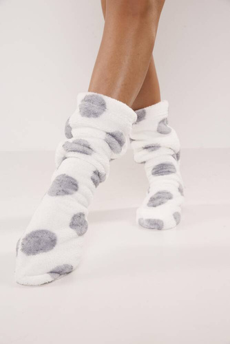 553/554 Calzini Wellsoft Smooth De Lafense - ecrù cerchi grandi