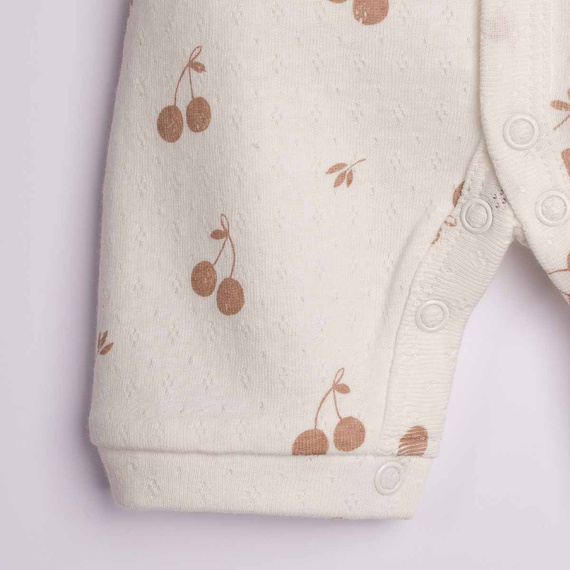 224020 Nicol Rampers bambina 100% cotone traforato ciliegie