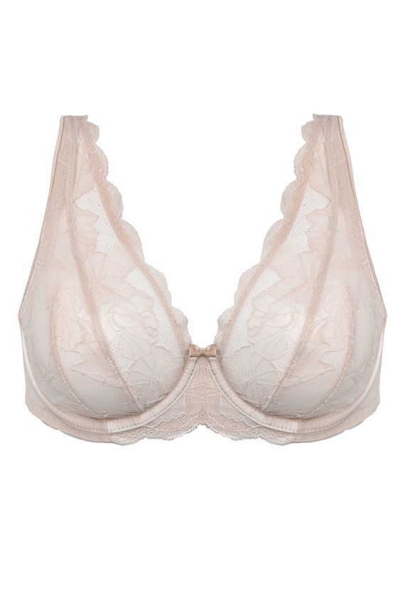 Mediolano Amelia Bralette 19253 Beige – bralette morbida in pizzo MS6