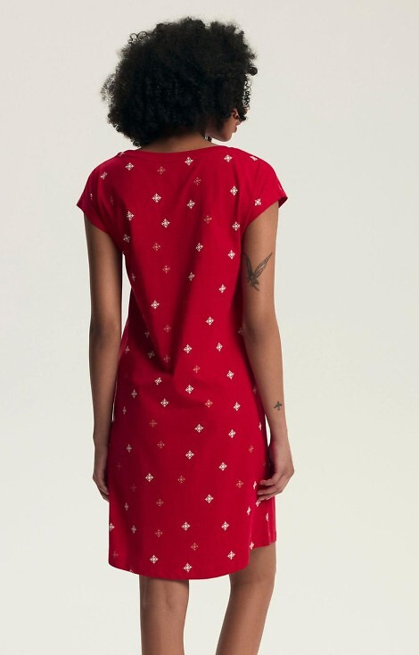 43720 Camicia da notte da donna Dotie Christmas Henderson - cotone, manica corta