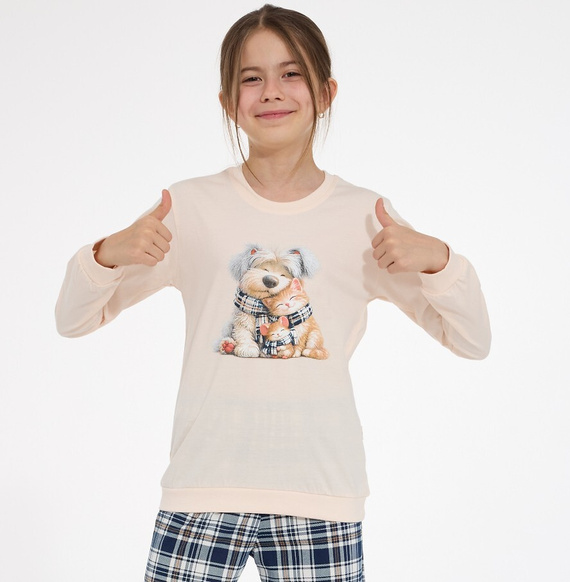 Pigiama ragazza Cornette Home Friends 594/203, 592/203 – 100% cotone