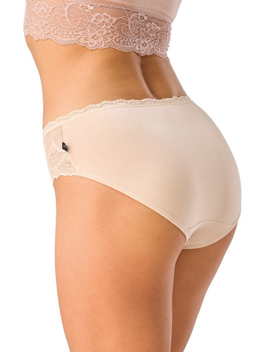 Slip donna Key LPC 156 bambù vita alta pizzo set 2 pezzi comodi