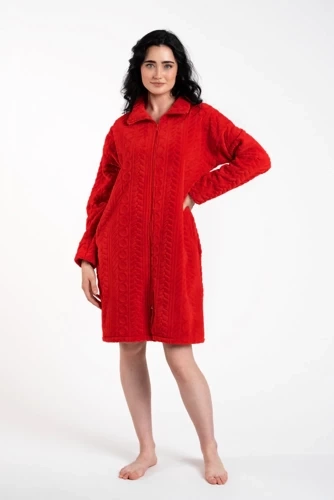 Rena Accappatoio da donna Moda italiana - rosso
