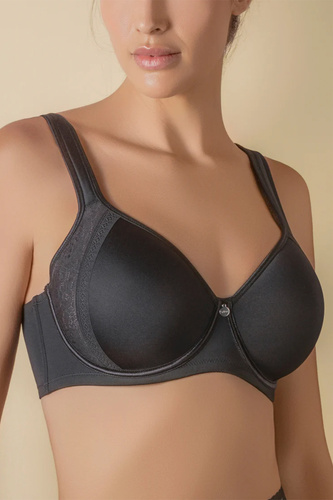 Reggiseno Spacer Mia Selene imbottito con ferretto e pizzo nero