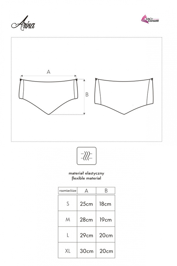 Arina Nero LC 6047 Mutandine donna LivCo Corsetti Moda nero