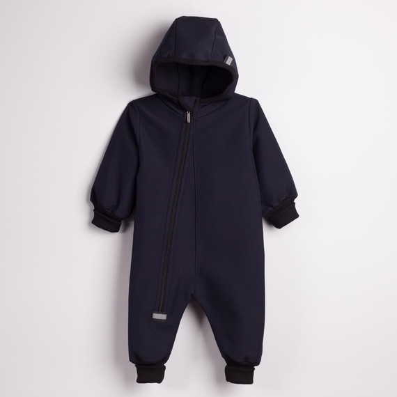 Tuta bambini Nicol 229084 Softshell con pile blu navy