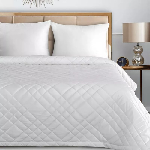 Ria 6 Copriletto decorativo in velluto Eurofirany bianco