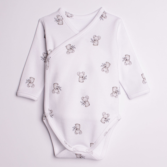 Body a portafoglio Nicol Figo 223096 100% cotone Koala manica lunga