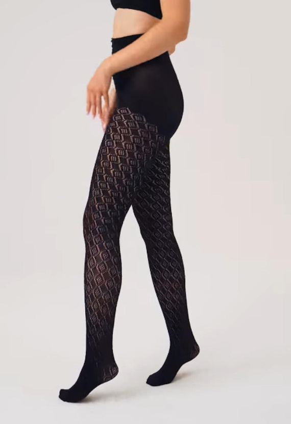 Collant di cotone Gabriella Cashmir wz.103 150 den nero – caldi, traforati