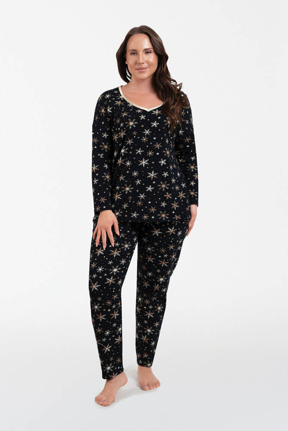 Laponia Pigiama da donna manica lunga, pantaloni lunghi Moda italiana - stampa