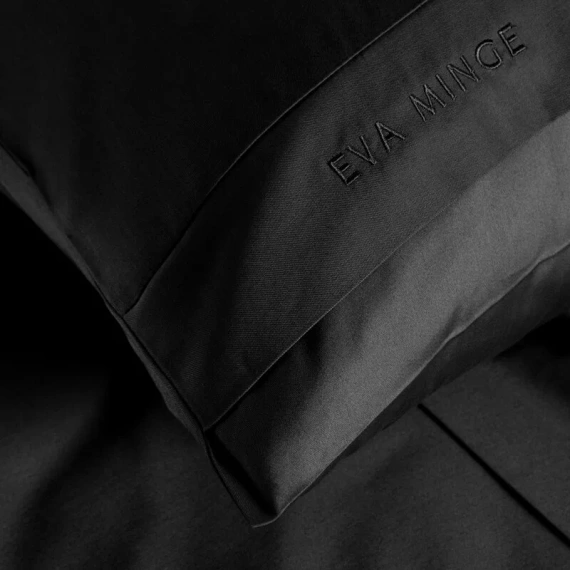 1B Elegante biancheria da letto in raso Eva Minge Eurofirany nero | 100% cotone macosatino