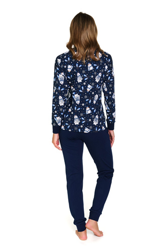 5272 Pigiama da donna Doctor Nap - Cozy Bear, in cotone, manica lunga e pantaloni