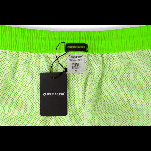 Sesto Senso costume da bagno uomo shorts mare ad asciugatura rapida tasche lime
