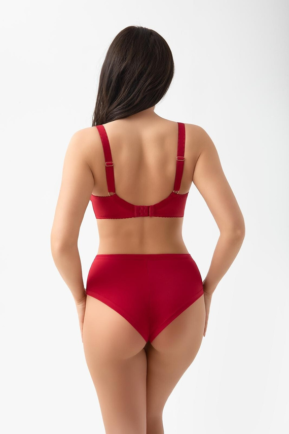 Gorsenia G024 Desire reggiseno soft rosso con ferretto per taglie grandi