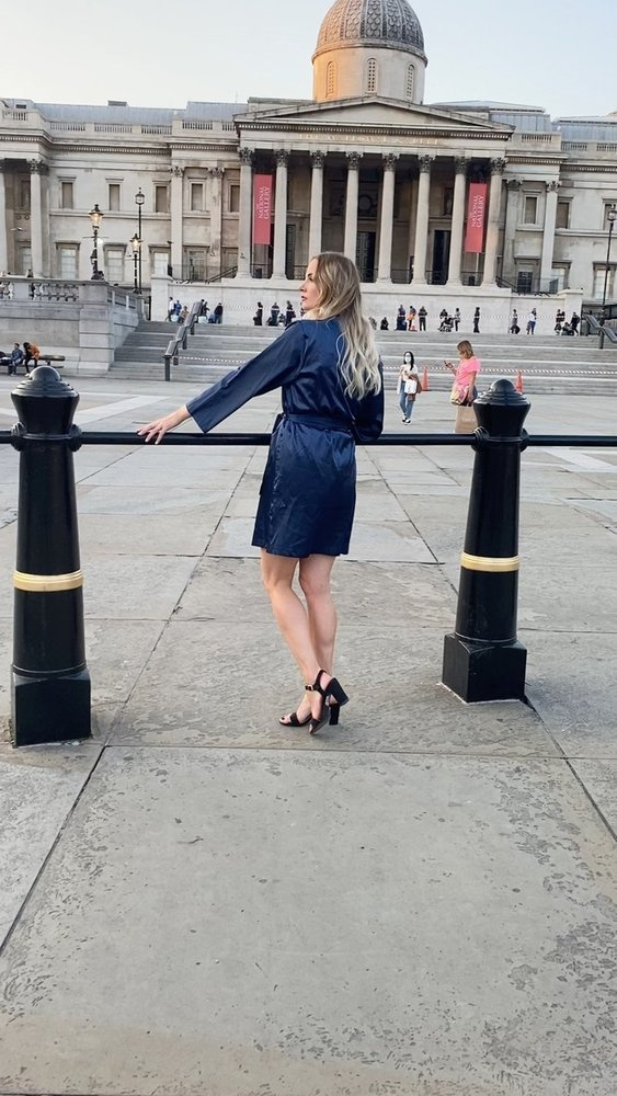 797 Vestaglia classica da donna Forex - blu navy