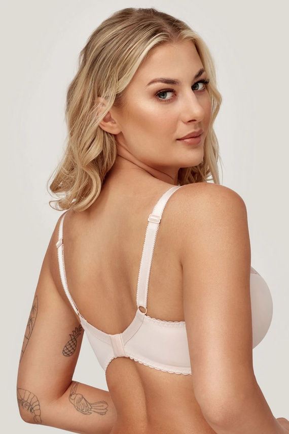 Biustonosz semi soft Azal Anita beige con ferretto e pizzo