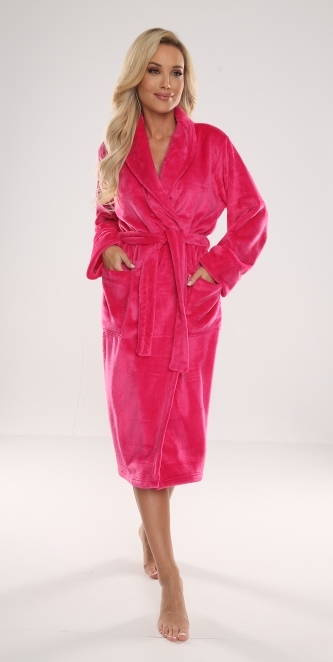 628 Accappatoio da donna Abigail Long Forex - lampone