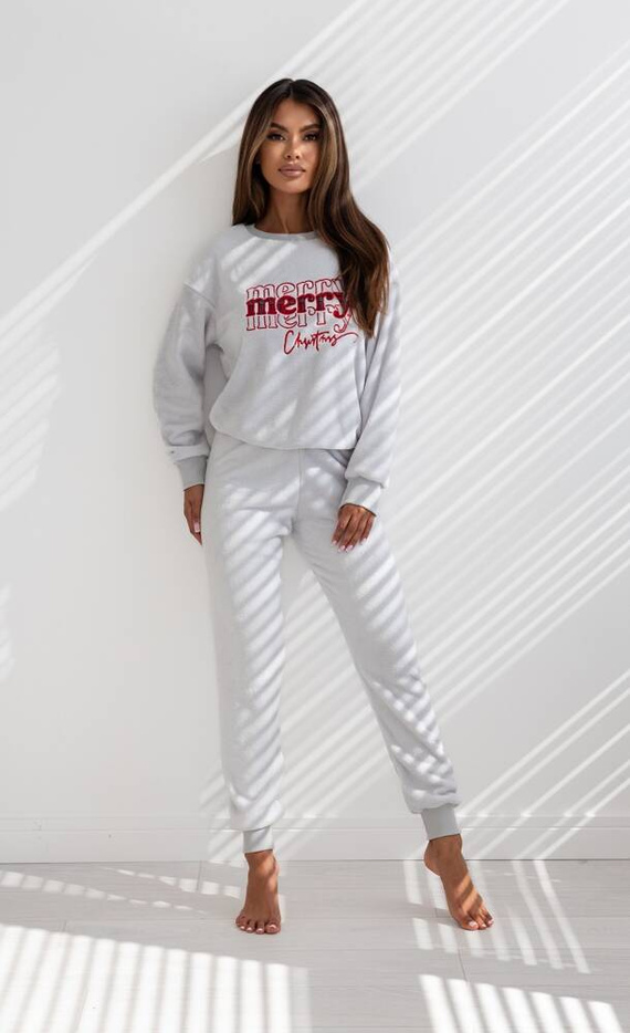 Pigiama da donna Graciana Soft Sensis - grigio