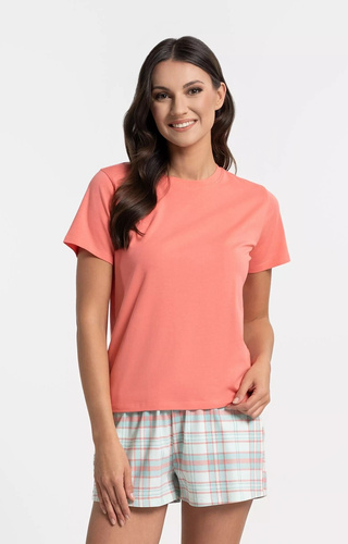 Moraj PDD3100-006 Pigiama donna 95% cotone Rosa con pantaloncini e tasche