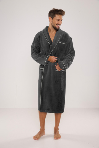 735 Vestaglia da uomo Manuele De Lafense - grafite