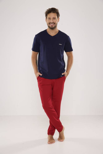 624 Pigiama Kevin Forex Uomo - blu navy-bordeaux