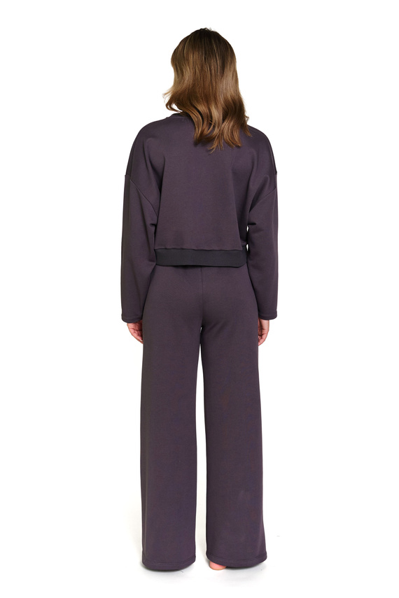 7360 Doctor Nap - Tuta da donna in cotone con pantaloni larghi | Produzione polacca - fume