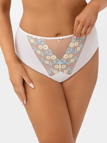 Slip Gorsenia Tessa F010 vita alta tulle ricamo comfort