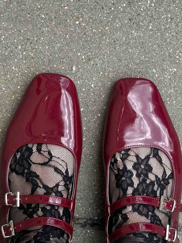 Calze I1100 Ismena Fiore – Calze in pizzo con motivo floreale, rouches, eleganti