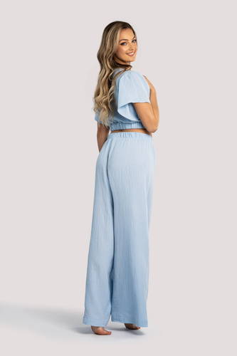 Set di mussole da donna Tola Unikat blu - lingerie estiva per la casa