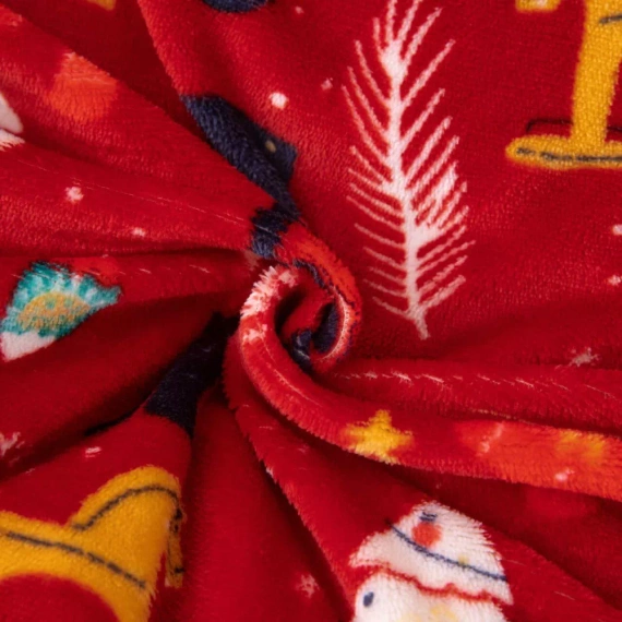Merry Cozy Christmas orsacchiotto rosso biancheria da letto Spod Igły i Nitki- 210gsm peluche microfibra
