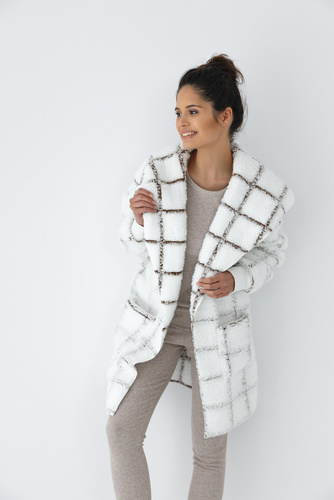 Sensis Delphine - Cardigan a righe bianche