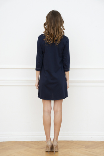 Camicia da gravidanza e allattamento Balm. manica 3/4 Italia Fashion - blu navy