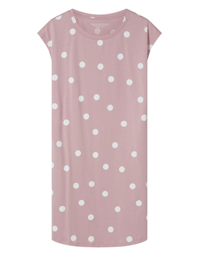 Henderson Gitte 45426 Camicia da Notte 100% Cotone Dusty Rose Manica Corta