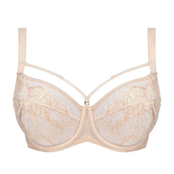 Reggiseno Silja Soft Unikat beige - morbido con spalline decorative, elegante e confortevole