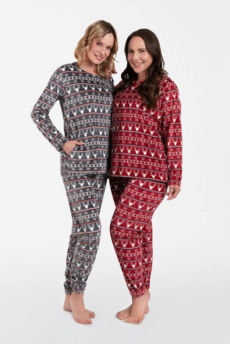 Iceland Fleece Set donna Moda italiana - stampa bordeaux