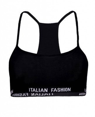 Nikola Reggiseno per bambine, spalline strette Moda italiana - nero