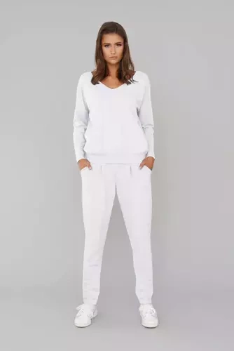 Karina Donna set manica lunga, pantaloni Moda italiana - bianco