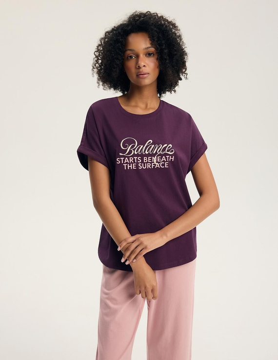 Pigiama donna Henderson Ginni 45420 100% cotone pantaloni lunghi gatti