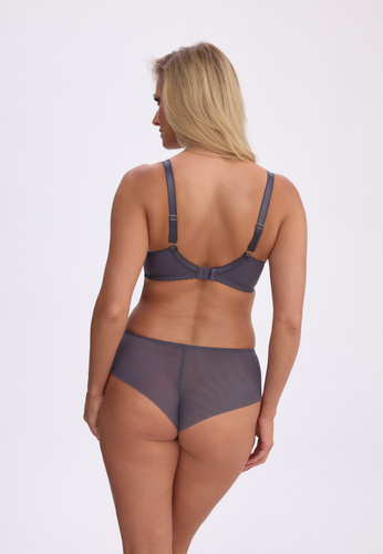 Gaia 1380 Renata reggiseno soft S16 con ferretto grafite ricamato