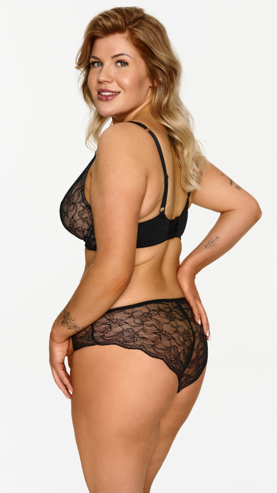 2608 Reggiseno Lupoline - bralette in pizzo nero con ferretto