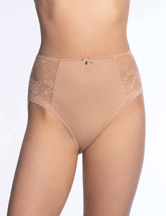 Slip da donna Lama L-MOD1603 MD-06 in modal pizzo alta 2 pezzi