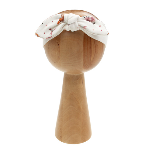 216065 Fascia Lala Nicol - cotone crema con grande fiocco