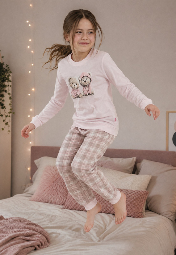 Pigiama bambina Cornette 594/202 592/202 Be My Friend 100% cotone manica lunga
