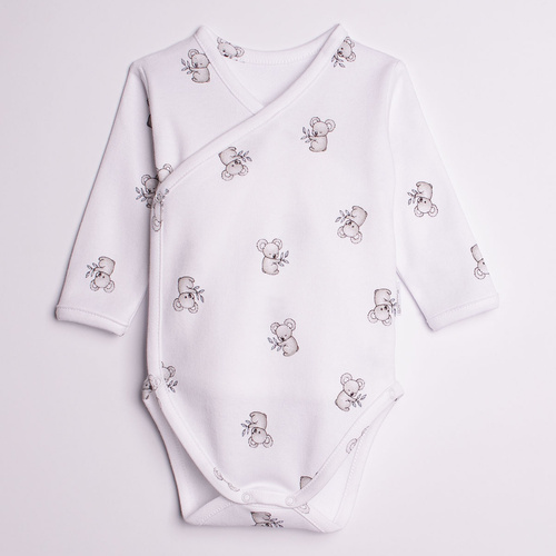 Body a portafoglio Nicol Figo 223096 100% cotone Koala manica lunga