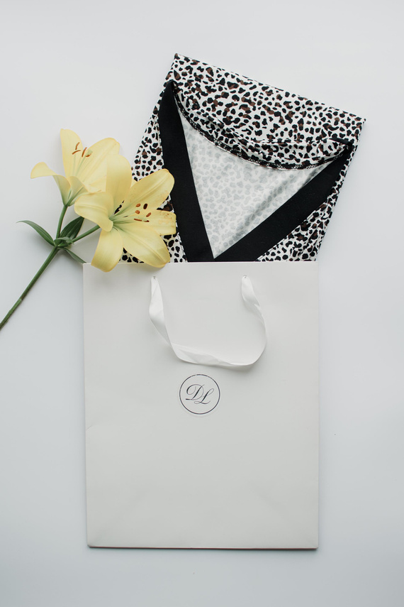 853 Kendall De Lafense - Camicia da notte in viscosa Panther - camouflage ecru