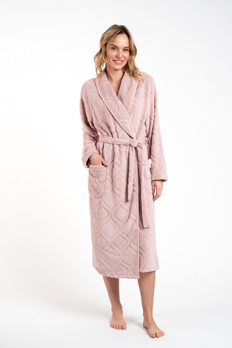 Morena Accappatoio in pile da donna Іtalian Fashion - rosa cipria