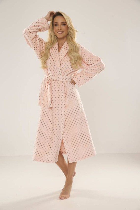 548 Accappatoio da donna Melanie Long Forex - Salmone