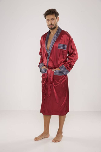 940 Accappatoio in raso da uomo Forex - marrone